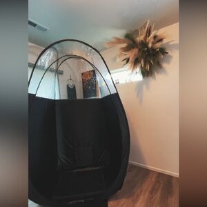 Black Pop-Up Spary Tan Tent